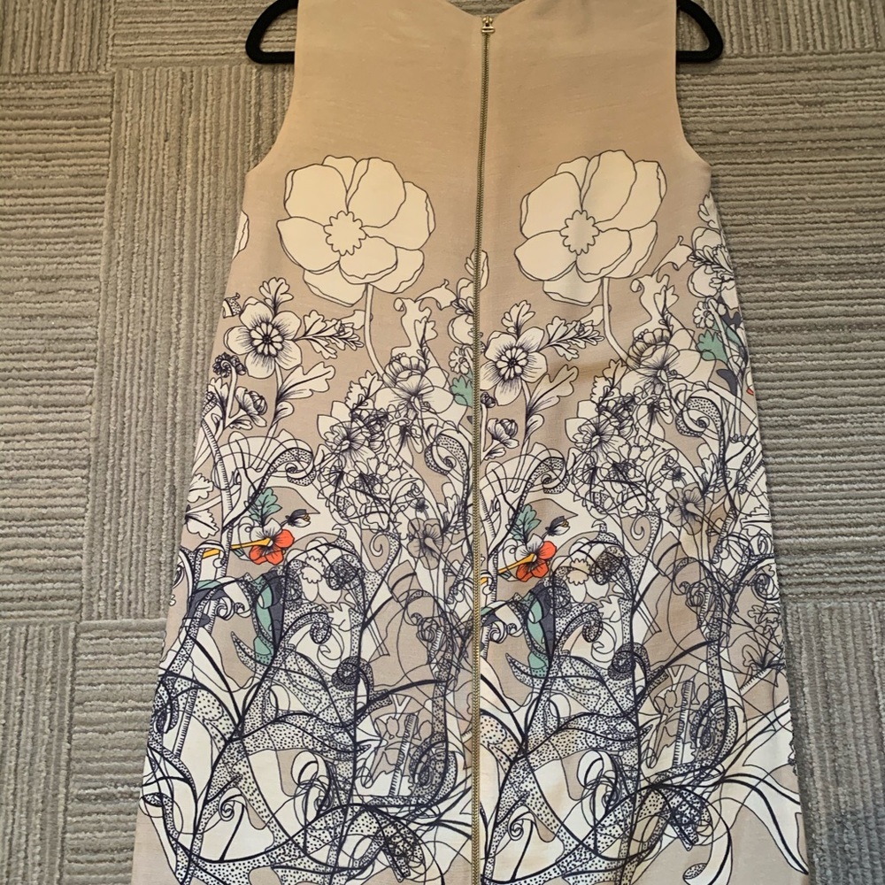 Floral/beige Cacharel short dress - Picture 5 of 7